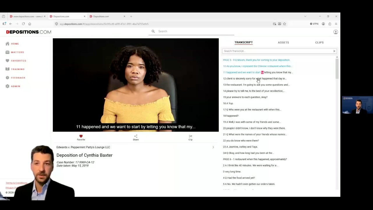 Depositions.com demo video (2:46)